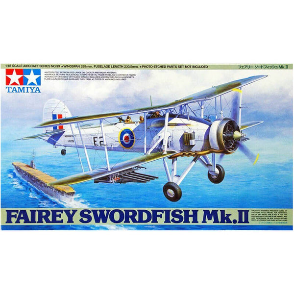 Tamiya 1/48 Fairey Swordfish Mk.II Kit - Hobbies N Games