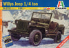 Italeri 1/24 Willys Jeep 1/4 ton Kit ITA-03721