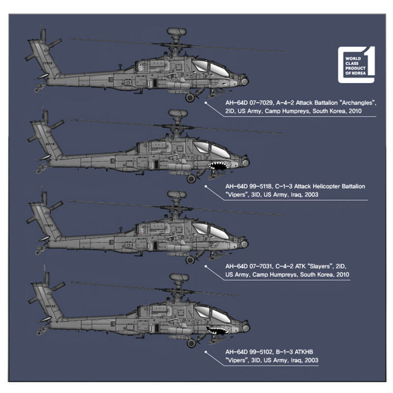 Academy 1/72 AH-64D Block II "Early Version" Kit