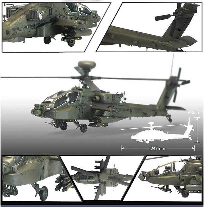 Academy 1/72 AH-64D Block II "Early Version" Kit