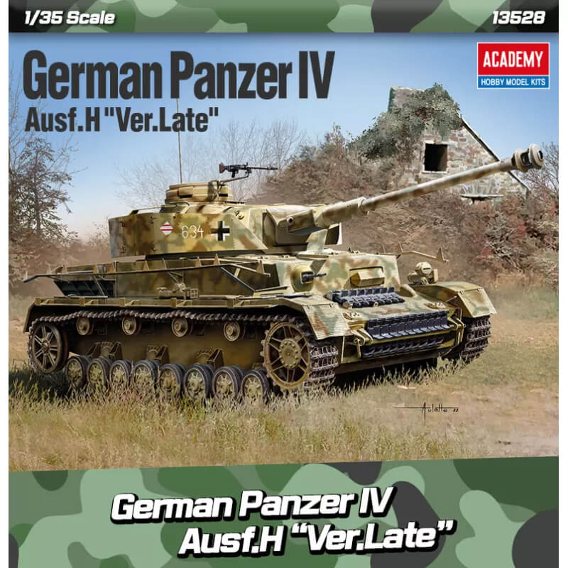Academy 1/35 German Panzer IV Ausf.H "Ver.Late" Kit