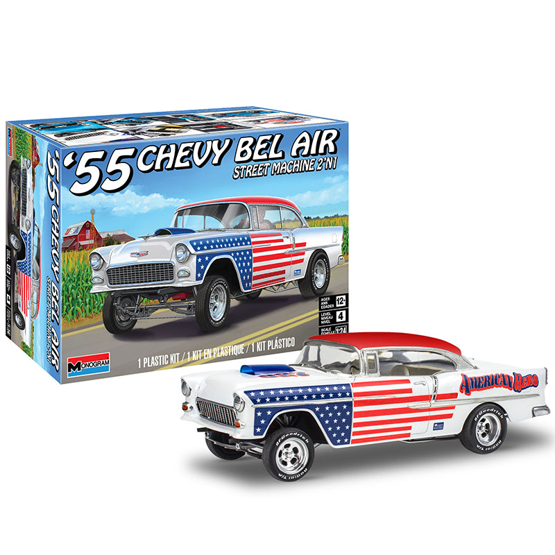 Monogram 1/24 ’55 Chevy Bel Air Street Machine 2'N1 Kit