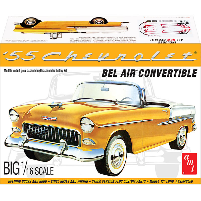 AMT 1/16 1955 Chevrolet Bel Air Convertible Big Scale Kit