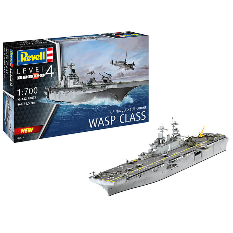 Revell 1/700 US Navy Assault Carrier Wasp Class Kit
