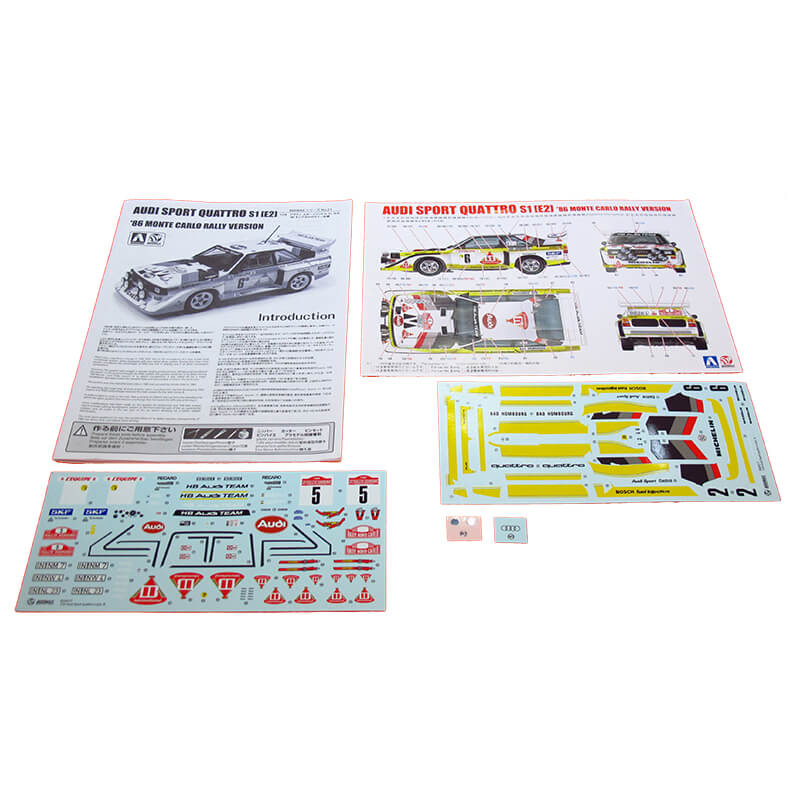 Beemax 1/24 Audi Sport Quattro S1 [E2] '86 Monte Carlo Rally Kit 24035