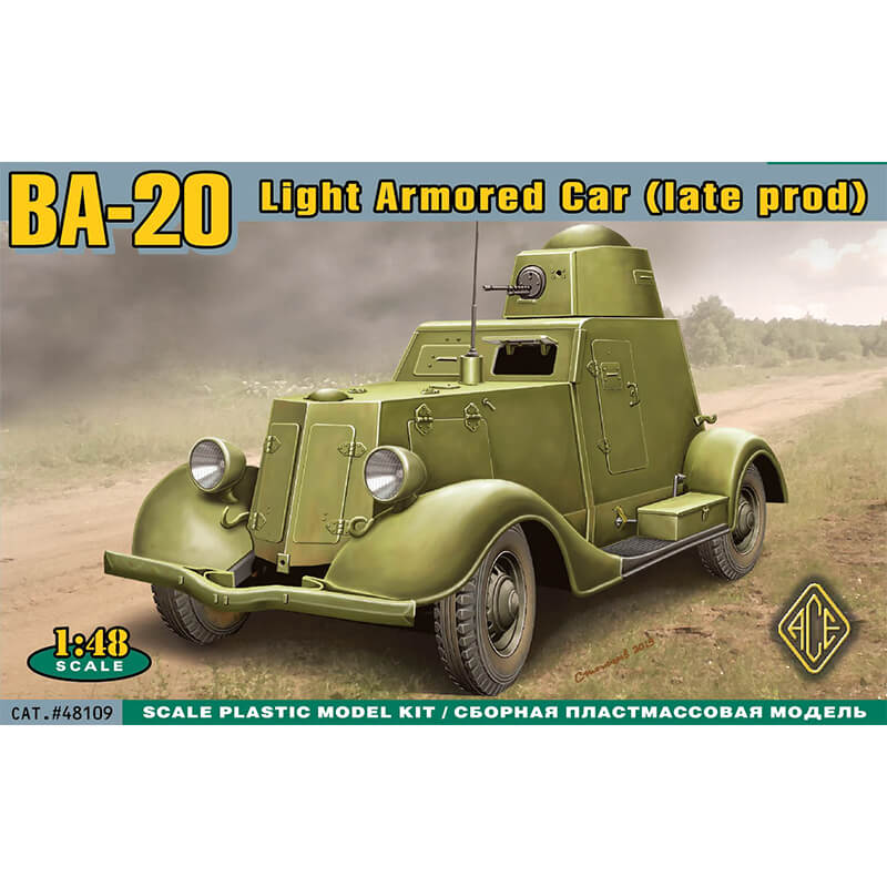 Ace Model 1/48 BA-20 Light Armored Car (Late Production) Kit