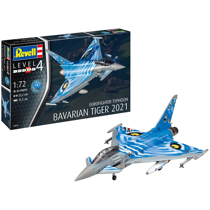 Revell 1/72 Eurofighter Typhoon Bavarian Tiger 2021 Set