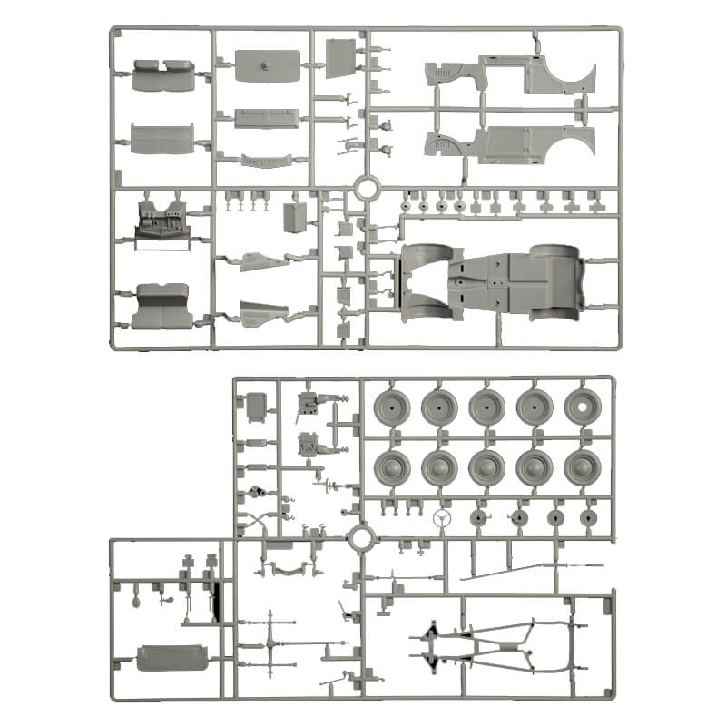 Italeri 1/35 Fiat 508 CM Coloniale with Crew Kit
