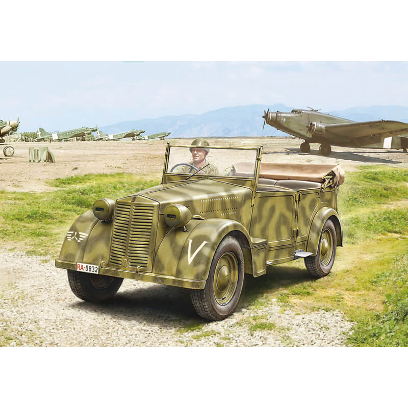 Italeri 1/35 Fiat 508 CM Coloniale with Crew Kit