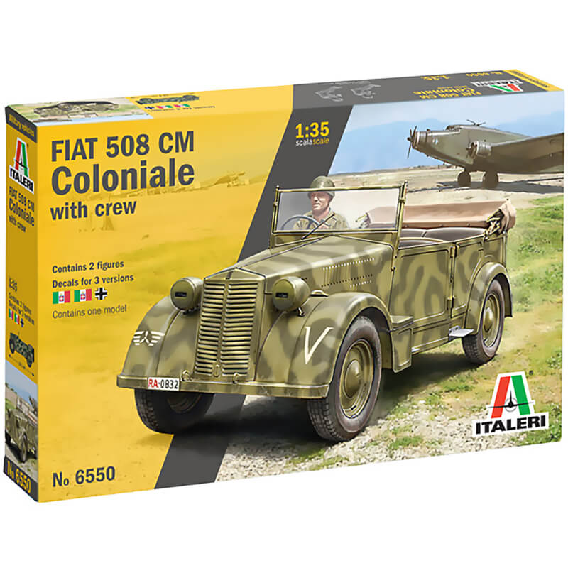 Italeri 1/35 Fiat 508 CM Coloniale with Crew Kit