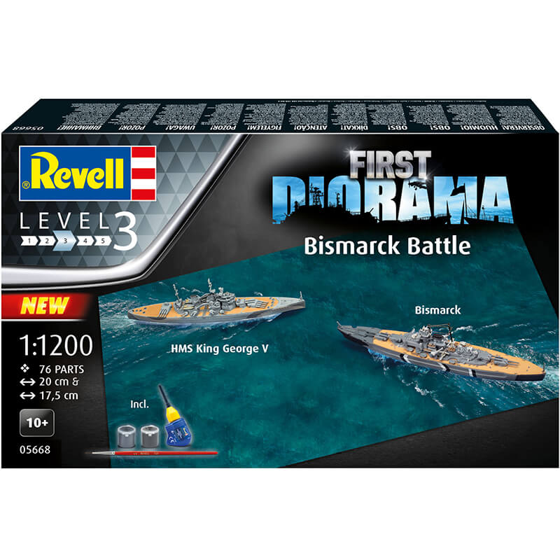 Revell 1/1200 First Diorama Set - Bismarck Battle