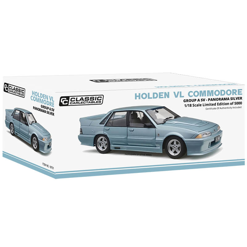 1/18 Holden VL Commodore Group A SV - Panorama Silver