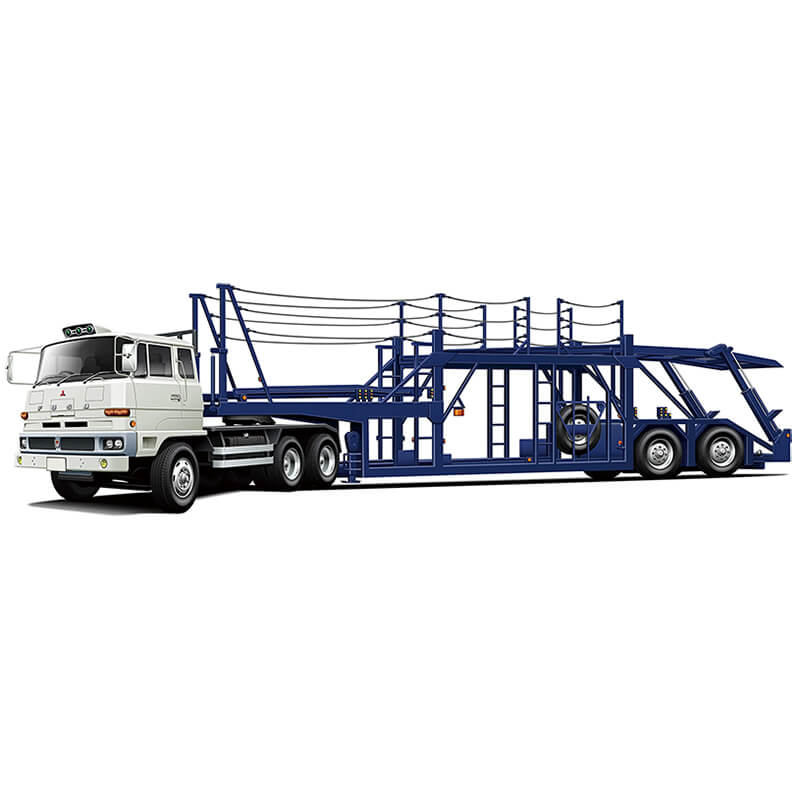 Fujimi 1/24 Mitsubishi Fuso FV High-Cub Tractor & Transporter Kit