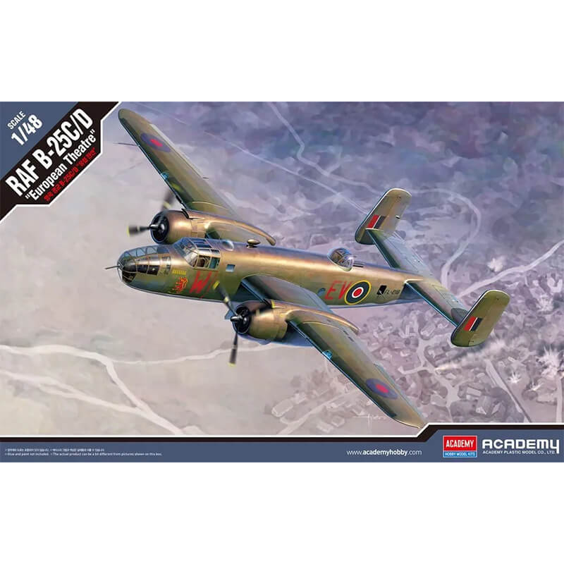 Academy 1/48 RAF B-25C/D "European Theatre" Kit