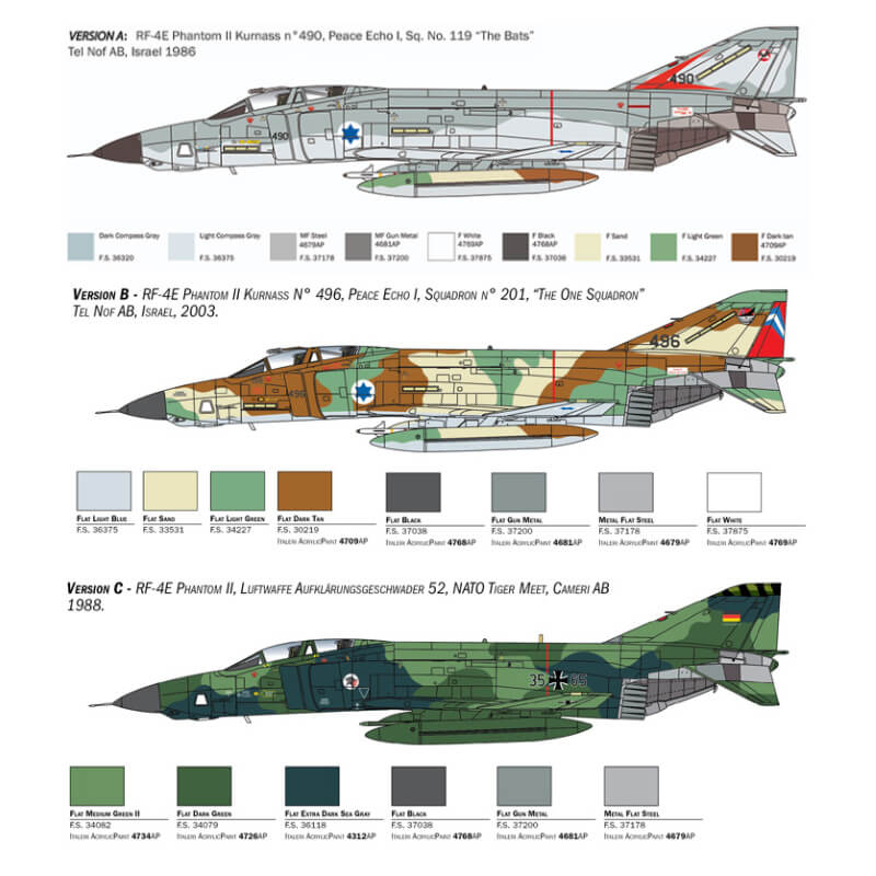 Italeri 1/48 RF-4E Phantom II Kit
