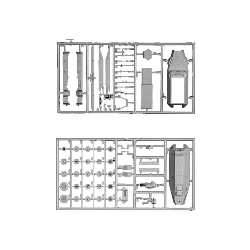 Italeri 1/72 Sd.Kfz. 251/10 Schutzenpanzerwagen 3.7 cm PaK Kit