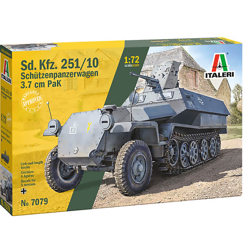 Italeri 1/72 Sd.Kfz. 251/10 Schutzenpanzerwagen 3.7 cm PaK Kit