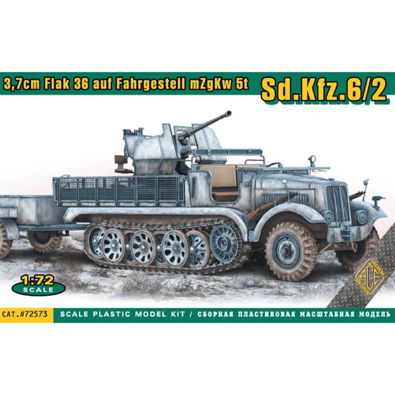 Ace Model 1/72 Sd.Kfz.6/2 3,7cm Flak 36 auf Fahrgestell mZgKw 5t Kit