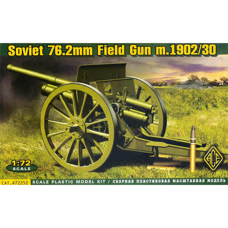 Ace Model 1/72 Soviet 76.22mm Field Gun M.1902/30 Kit