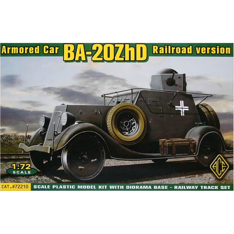 Ace Model 1/72 Soviet WW2 Armored Car BA-20ZhD Railroad Version