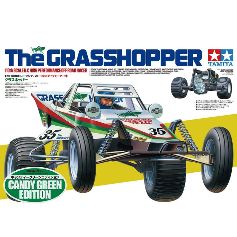 Tamiya 1/10 The Grasshopper Candy Green Edition RC Kit