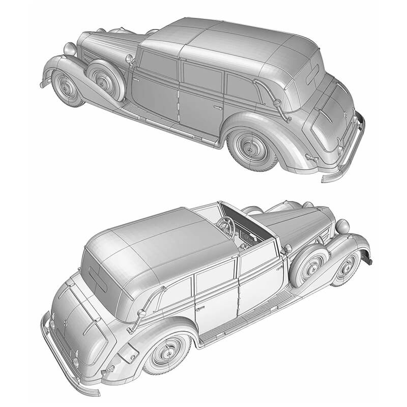 Ace Model 1/72 Typ 770K (W-150) Cabriolet F (7 Passenger)