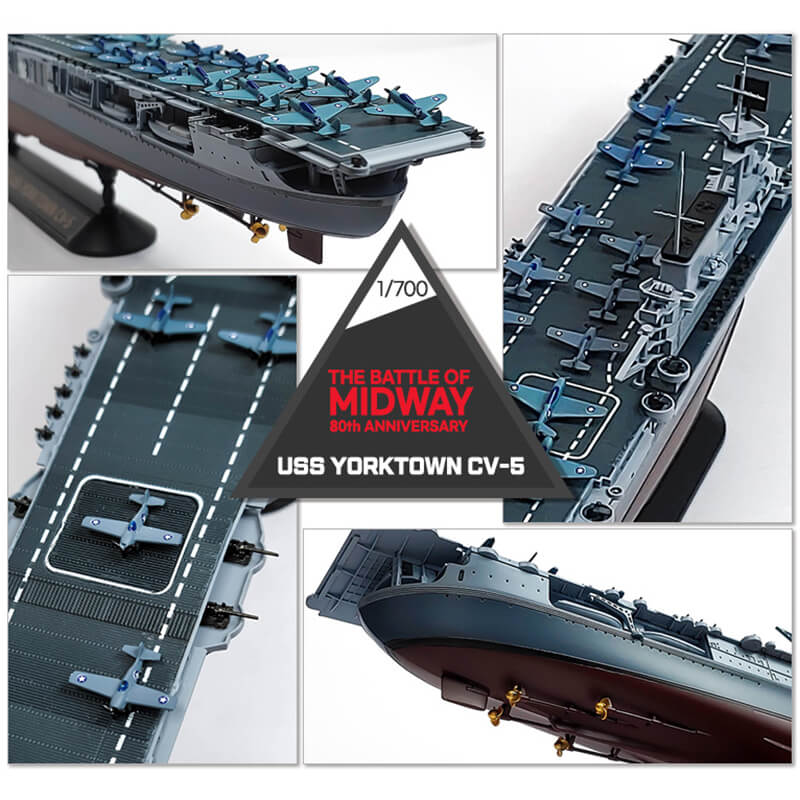 Academy 1/700 USS Yorktown CV-5 "The Battle of Midway" 80th Anniversary
