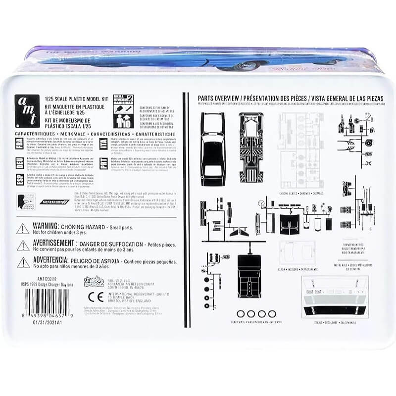 AMT 1/25 1969 Dodge Charger Daytona Tin Kit