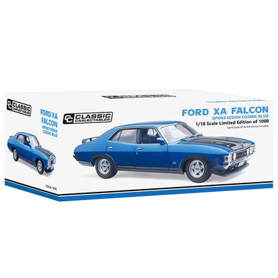 Classic Carlectables 1/18 Ford XA Falcon RPO83 Sedan Cosmic Blue