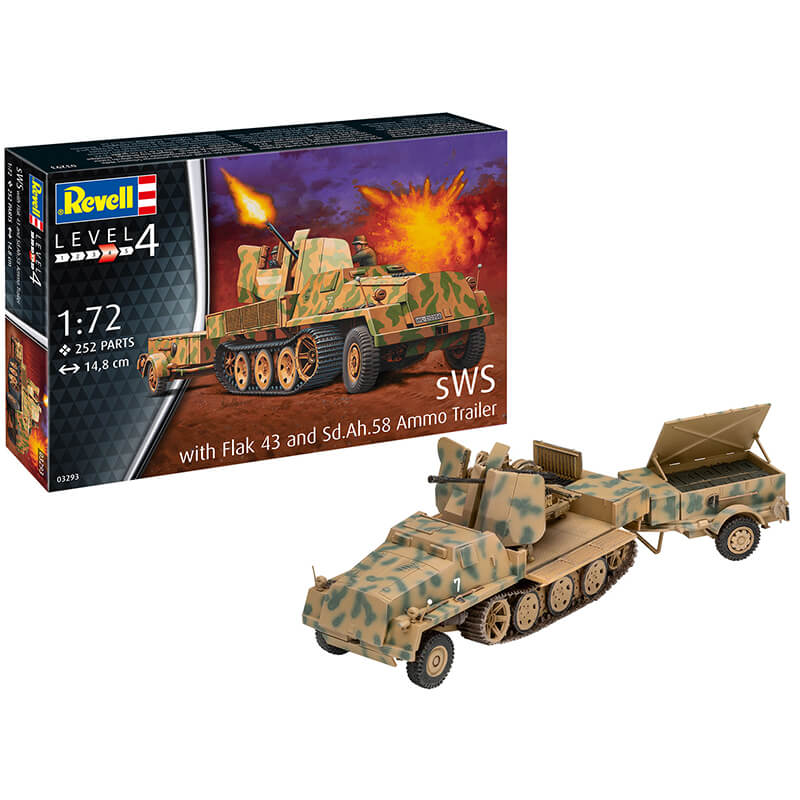 Revell 1/72 SWS with Flak 43 and Sd.Ah.58 Ammo Trailer Kit