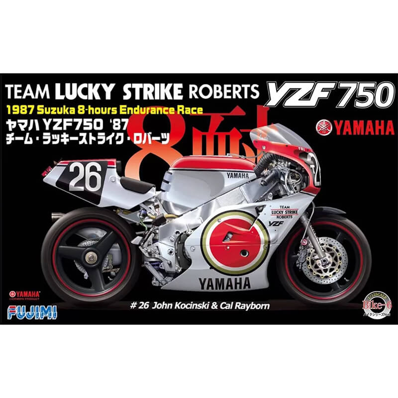 Fujimi 1/12 Yamaha YZF750 Team Lucky Strike Roberts 1987 Suzuka 8-Hours Endurance Race
