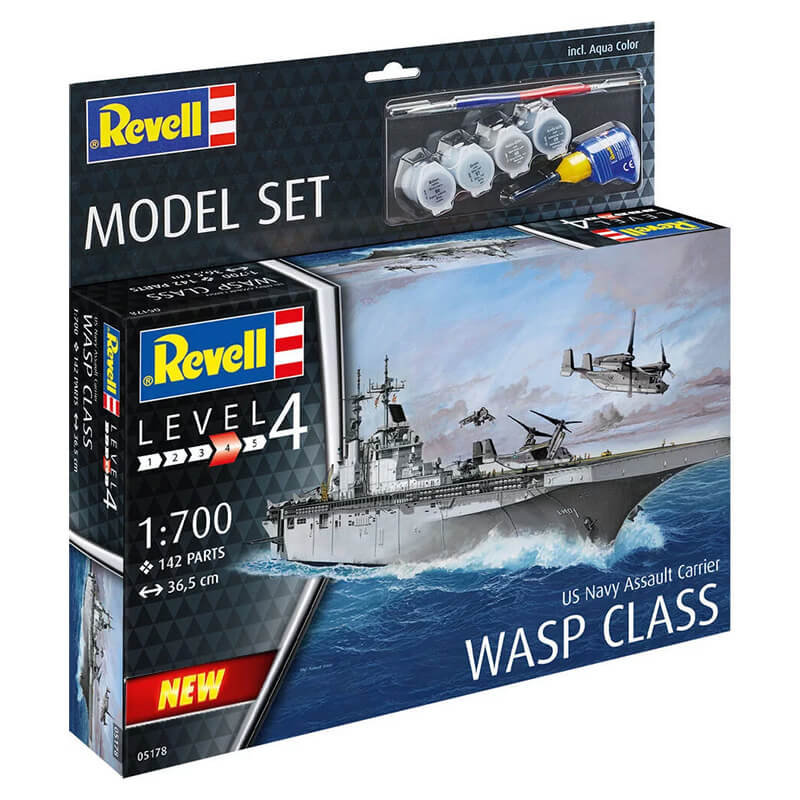 Revell 1/700 US Navy Assault Carrier Wasp Class Model Set