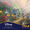 Disney Mickey And Minnie Sweetheart Bridge by Thomas Kinkade