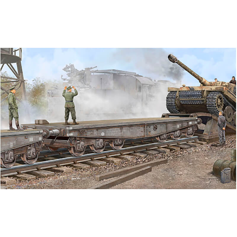 Trumpeter 1/35 Schwere Plattformwagen Type SSyms 80 Kit