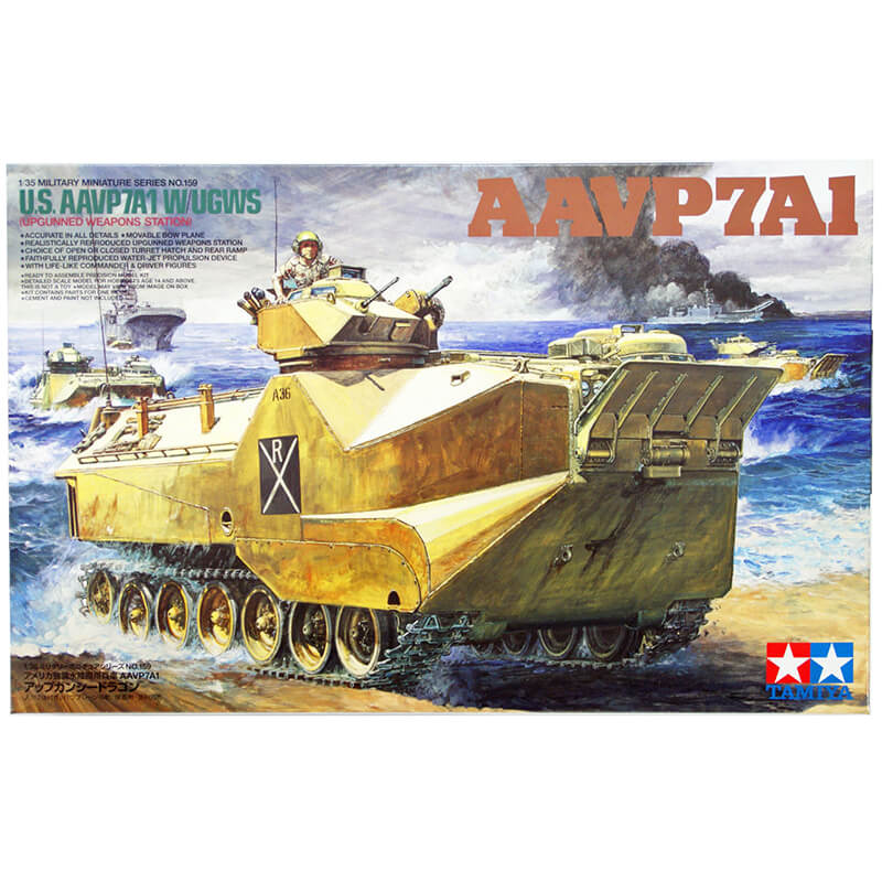 Tamiya 1/35 U.S. Marine AAVP7A1 w/ UGWS Kit