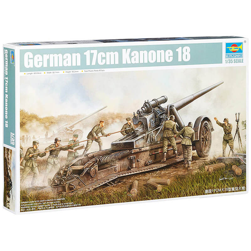 Trumpeter 1/35 German 17cm Kannoe 18 Kit