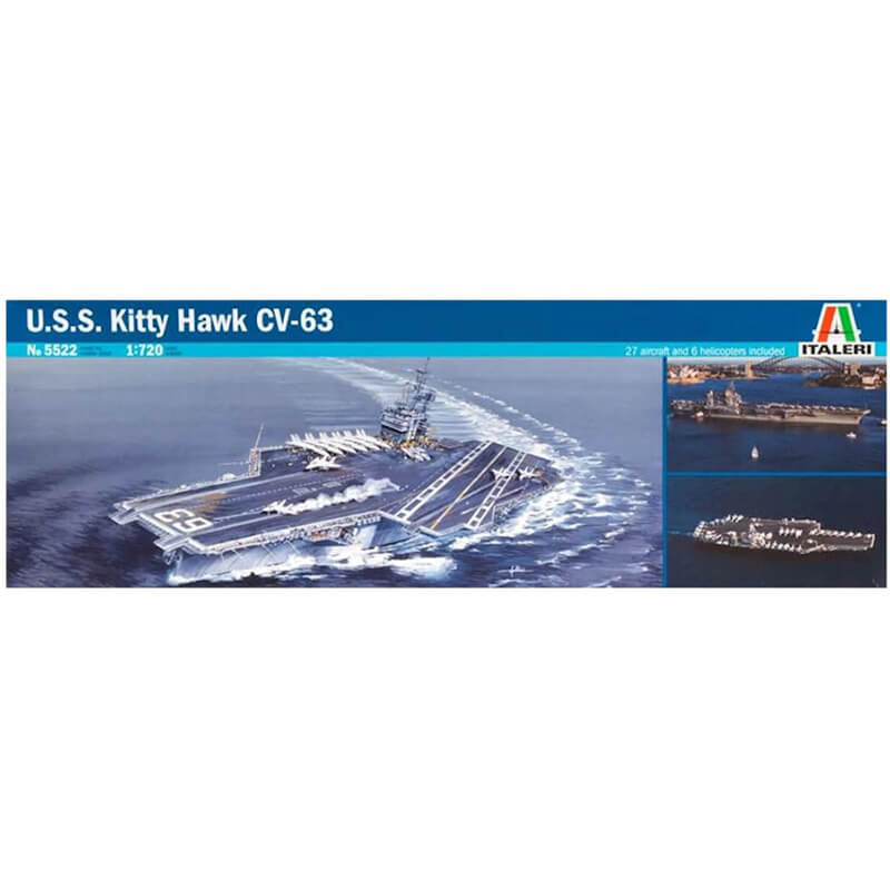 Italeri 1/720 U.S.S. Kitty Hawk CV-63 Kit