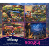 Disney 4-in-1 by Thomas Kinkade 500×4pc Puzzle