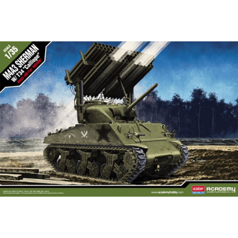 Academy 1/35 M4A3 Sherman w/ T34 "Calliope" Kit