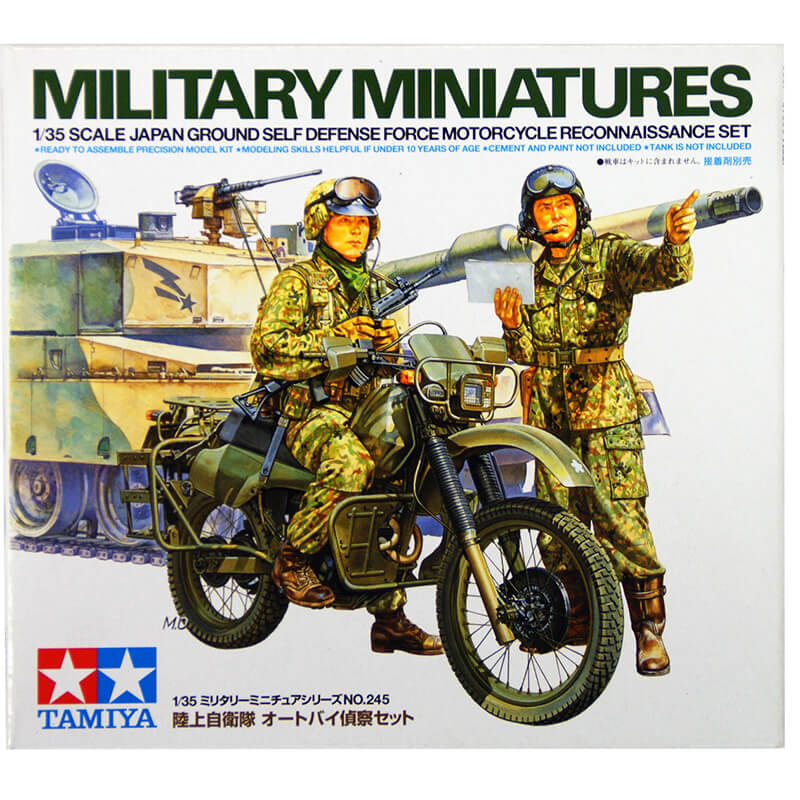 Tamiya 1/35 Japan Ground Self Defense Force Motorcycle Reconnaissance Set Kit