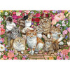 Floral Cats By Debbie Cook 1000pc Puzzle