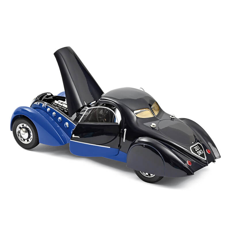 Norev 1/18 Peugeot 302 Darl'Mat Coupe 1937 (Dark &Clear Blue)