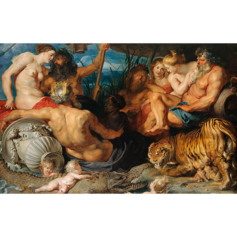 The Four Great Rivers of Antiquity, ca 1615 by Peter Paul Rubens (1577-1640) 1000pc Puzzle