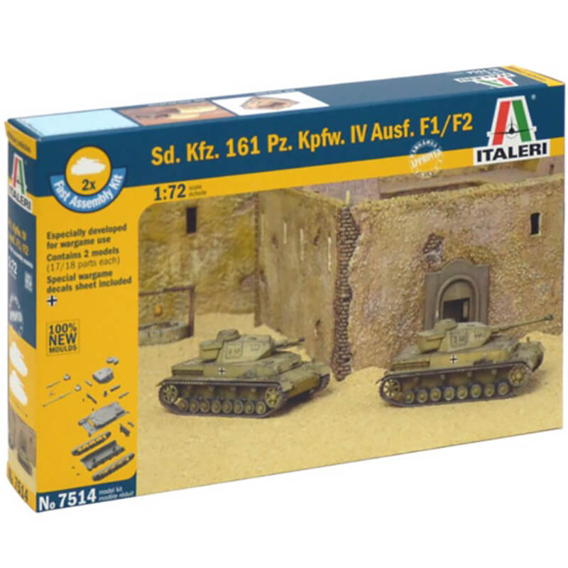 Italeri 1/72 Sd. Kfz. 161 Pz. Kpfw. IV Ausf. F1/F2 Kit
