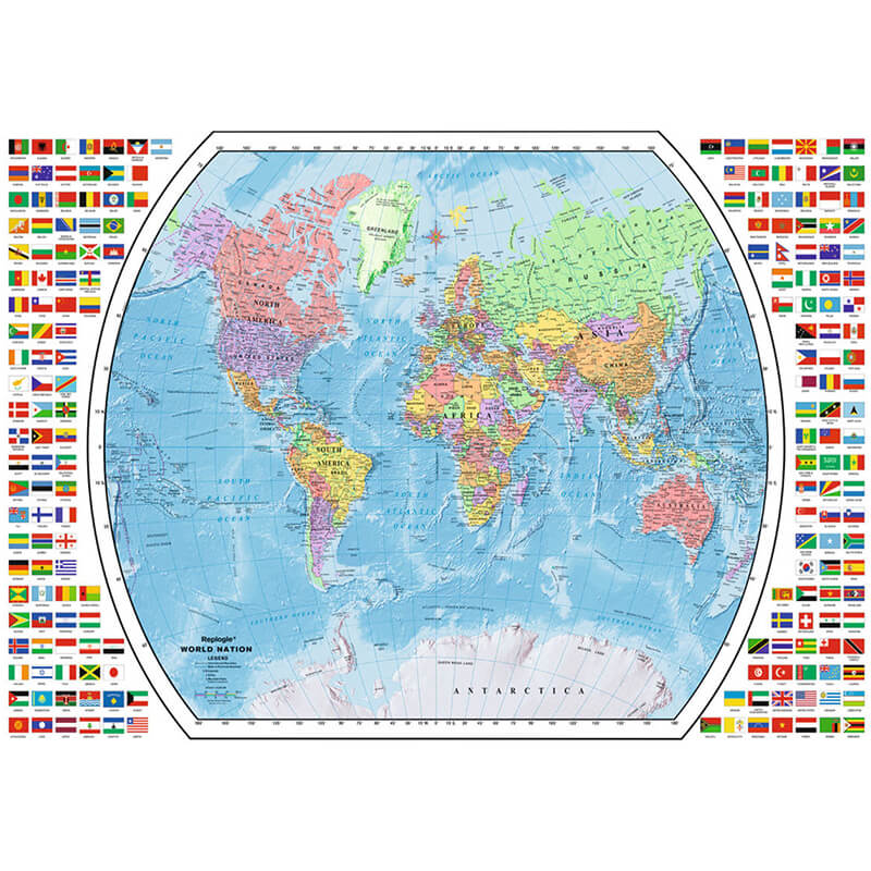 Political World Map 1000pcs Puzzle