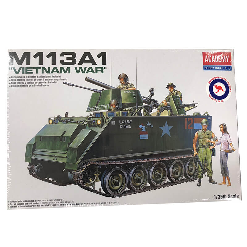 Academy 1/35 M113A1 "Vietnam War" Kit With Aus Decals