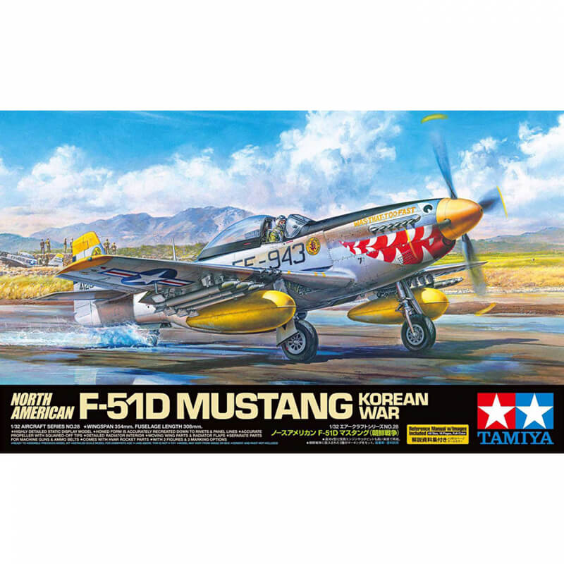 Tamiya 1/32 North American F-51D Mustang Korean War Kit