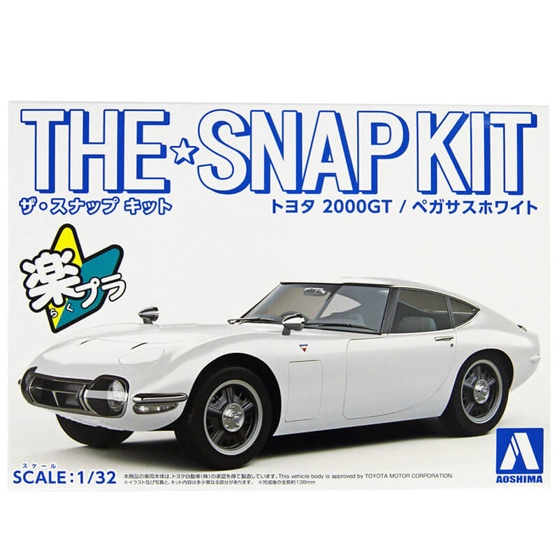Aoshima 1/32 Toyota 2000GT (Pegasus White) Snap Kit