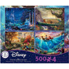 Disney Dreams Collection 4-in-1 by Thomas Kinkade 500pc ×4 Puzzle
