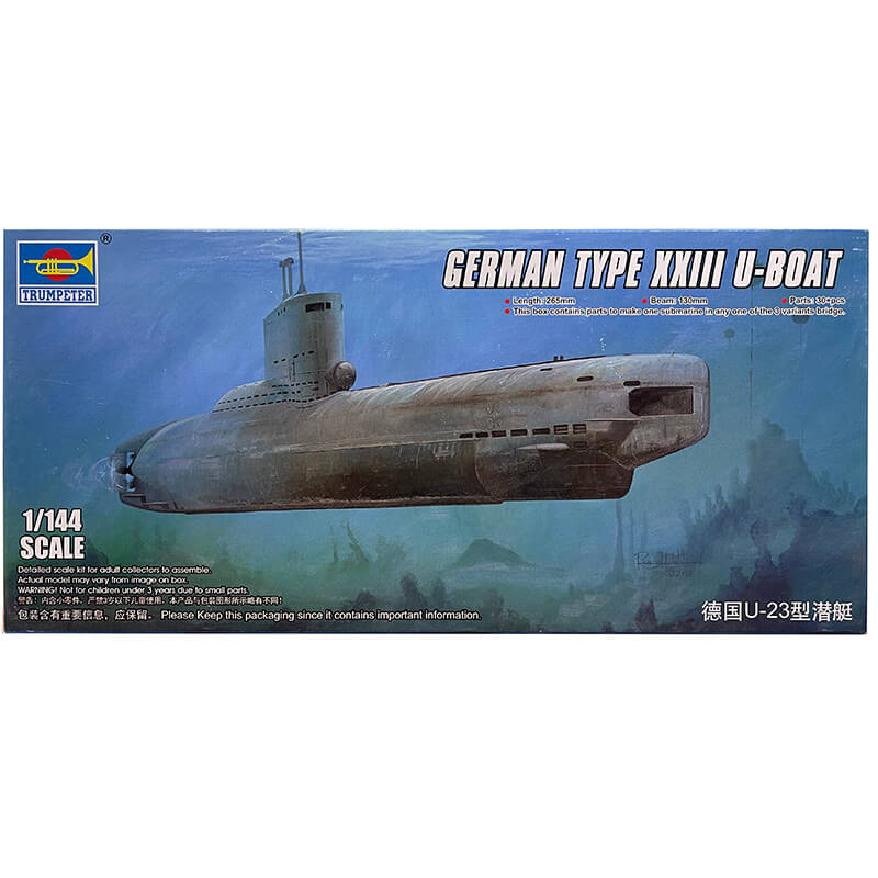 Trumpeter 1/144 German Type XXIII U-Boat Kit